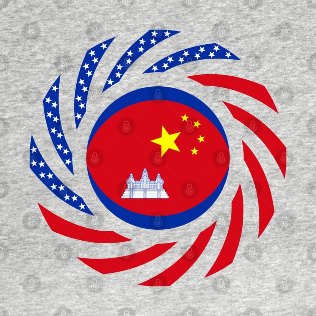 Chinese Cambodian American Multinational Patriot Flag Series by Village Values